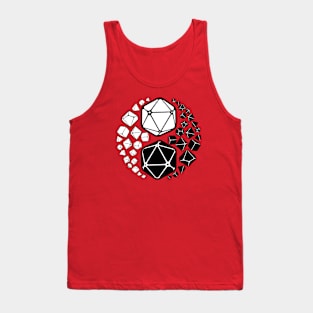 Yin Yang RPG D20 Dice Tank Top